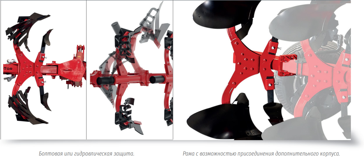 ОБОРОТНЫЕ ПОЛУНАВЕСНЫЕ ПЛУГИ GRANDTOR